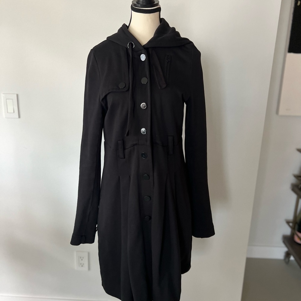 Armani Exchange Thick Jersey Hoodie Coat - Picture 13 of 15